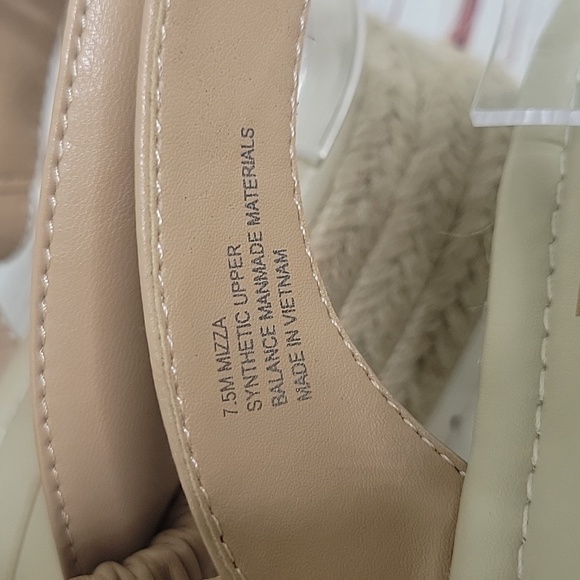 Dolce Vita Mizza Women's Tan and White Espadrille Sandals Size 7.5 - Picture 5 of 9